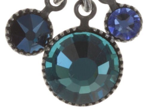 image for Earring Stud Dangling Waterfalls Blue  