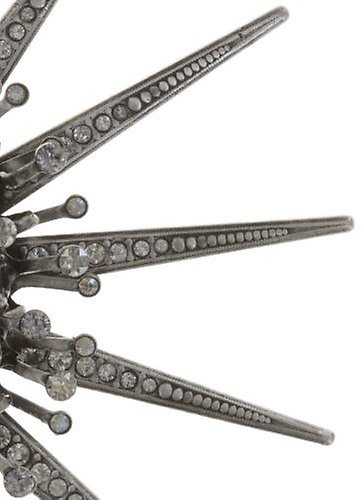 Kép Brooch Galaxy in Glass White / Grey  extra large