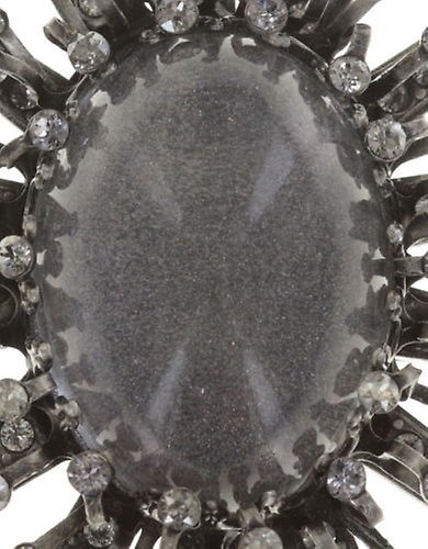 Kép Brooch Galaxy in Glass White / Grey  extra large