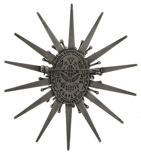 image pour Broche Galaxy in Glass Blanc / Gris  extra large