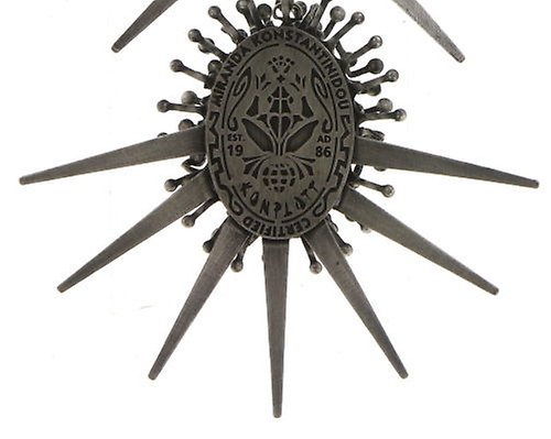 Bild für Ohrstecker baumelnd Galaxy in Glass Weiß / Grau  extra large, medium