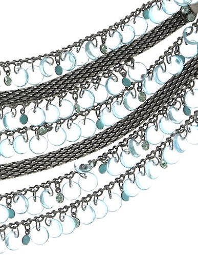 Bild für Choker Collier Aquarell Blau  