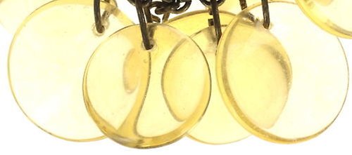 image for Earring Clip Dangling Aquarell Yellow  