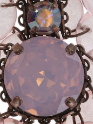 image pour Boucle d'oreille Clip pendante Aquarell Rose  