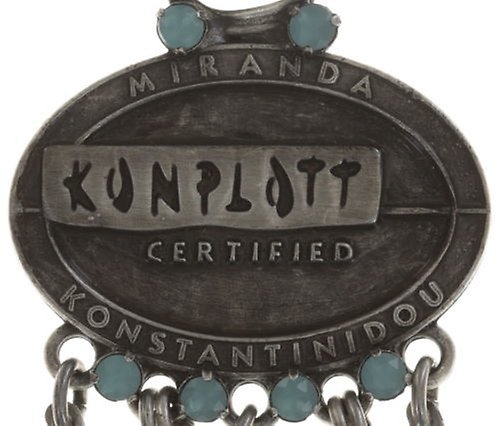 Bild für Choker Collier Aquarell Blau  