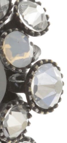 Bild für Ohrstecker baumelnd Caviar de Luxe Weiß  10 mm