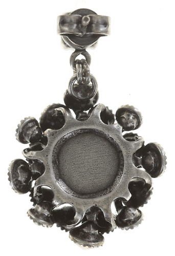 image for Earring Stud Dangling Caviar de Luxe White  10 mm