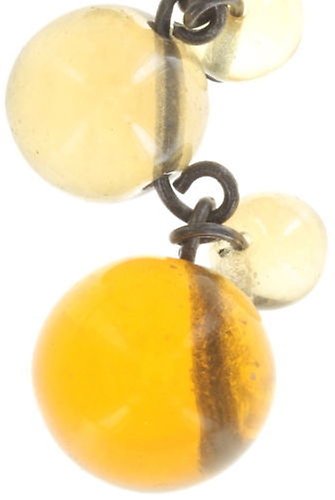 image pour Boucles d'oreilles pendantes Caviar de Luxe Marron  