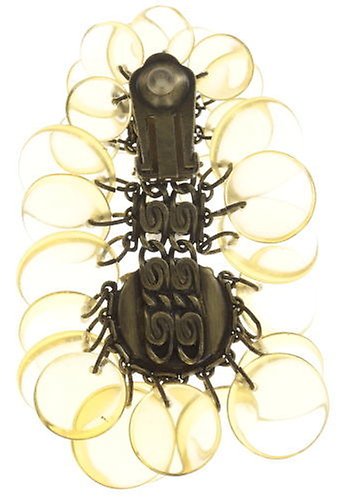 image pour Boucle d'oreille Clip pendante Aquarell Jaune  