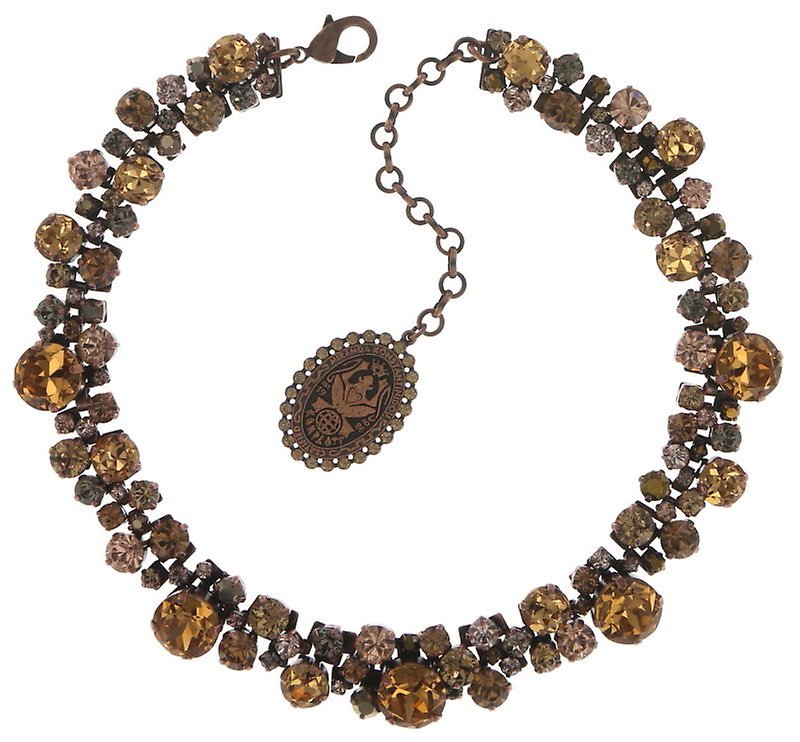 Bild für Halskette Collier Ballroom Classic Glam Braun  