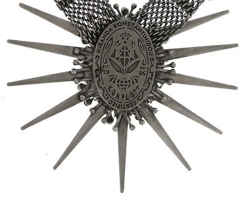 image for Necklace Galaxy in Glass White / Grey  extra large, medium, small