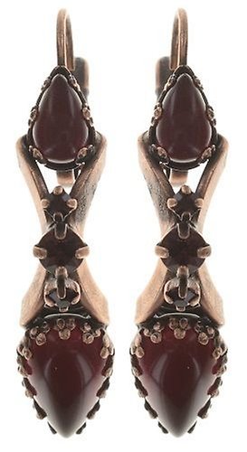 image pour Boucles d'oreilles Eurowire pendantes Dracula Rouge  