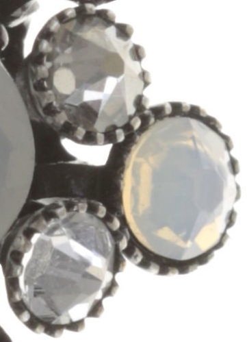 image pour Boucles d'oreilles pendantes Caviar de Luxe Blanc  10 mm