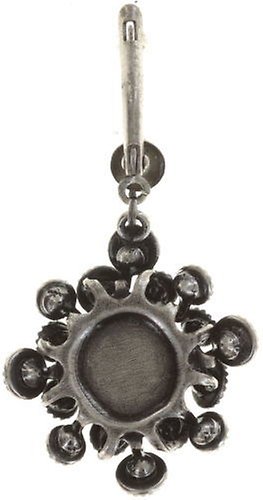 image pour Boucles d'oreilles pendantes Caviar de Luxe Blanc  10 mm