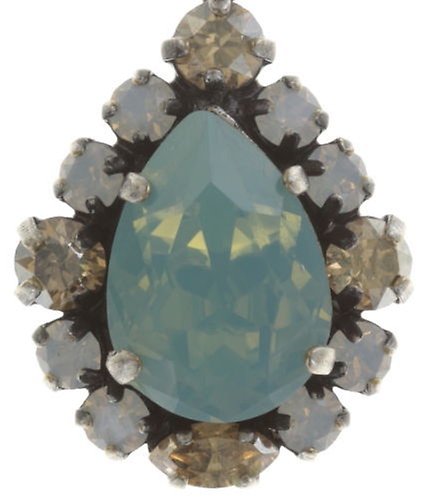 image for Earring stud dangling Ballroom brown/green/white  