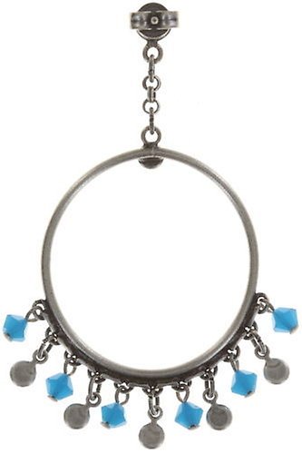 image pour Clou d'oreille pendant Creole Bleu  