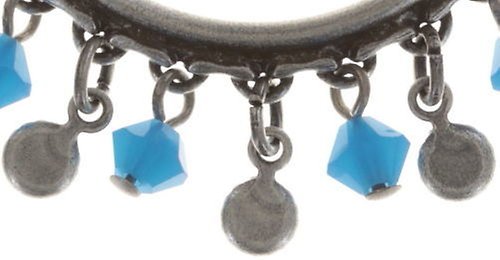 image for Earring Stud Dangling Creole Blue  