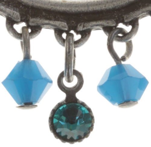 Bild für Ohrstecker baumelnd Creole Blau  