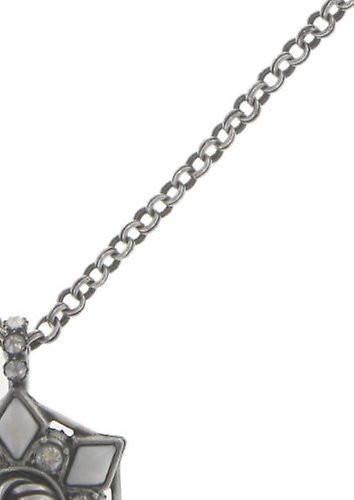 image pour Collier pendant Arabic Nights Blanc / Gris  