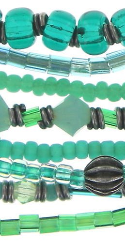 image for Bracelet Elastic Petit Glamour d´Afrique Green  