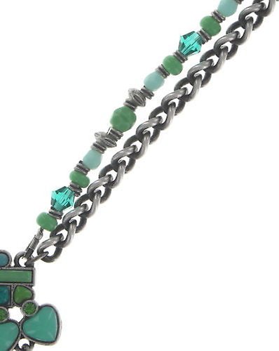 image pour Collier (long) Mandala Vert  large