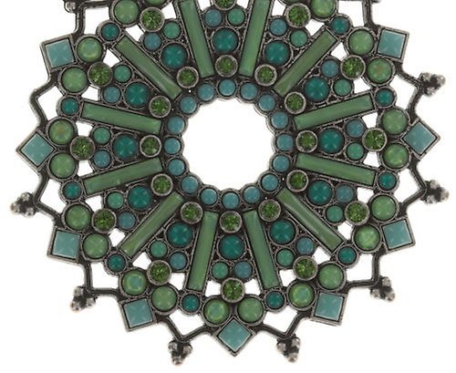 image pour Collier (long) Mandala Vert  large