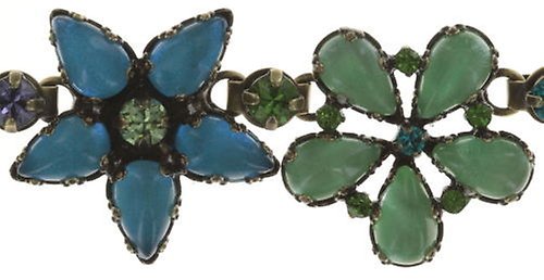 image pour Collier Flower Zumzum Bleu / Vert / Lila  