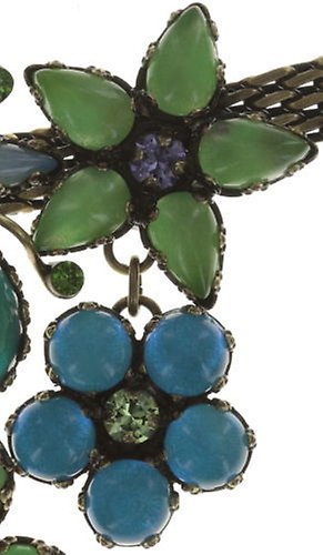 image for Necklace Flower Zumzum Blue / Green / Lila  