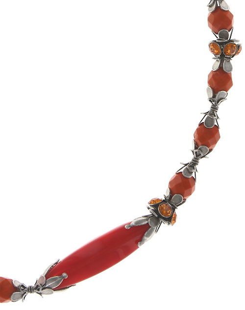 image for Necklace (Long) Pineapple Red / Orange  
