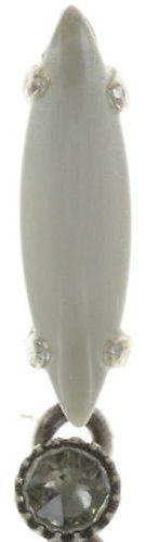 image for Earring Stud Dangling Fiancee White  