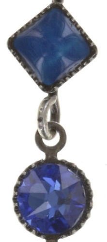 Bild für Ohrstecker baumelnd Mini Treasure II Blau  