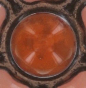 image pour Clou d'oreille Rosary Orange  