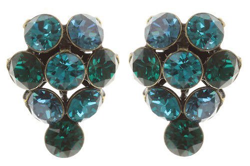 image for Earring Stud Magic Fireball Blue / Green  