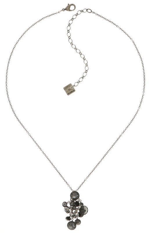 Bild für Halskette mit Anhänger Waterfalls Schwarz / Grau  