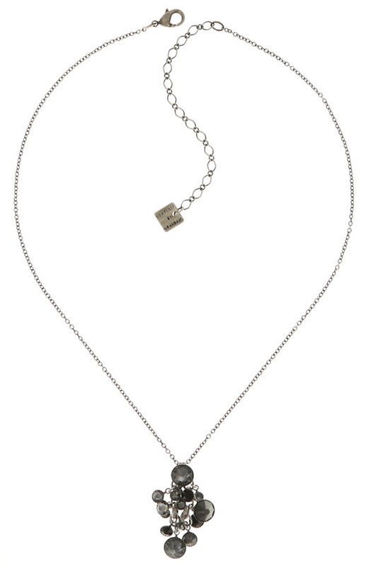 image for Necklace Pendant Waterfalls Black / Grey  