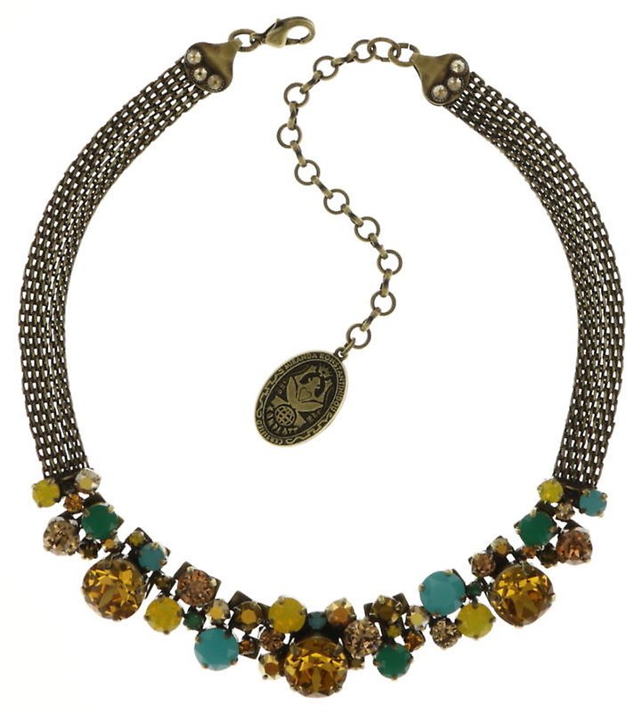 image for Necklace Ballroom Classic Glam Yellow / Green  
