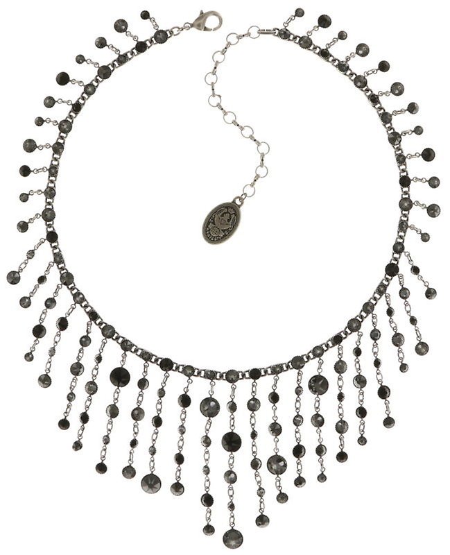 image for Necklace Waterfalls Black / Grey  