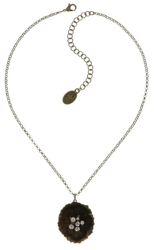 image for Necklace Pendant Samurai Bloom Grey  no. 6