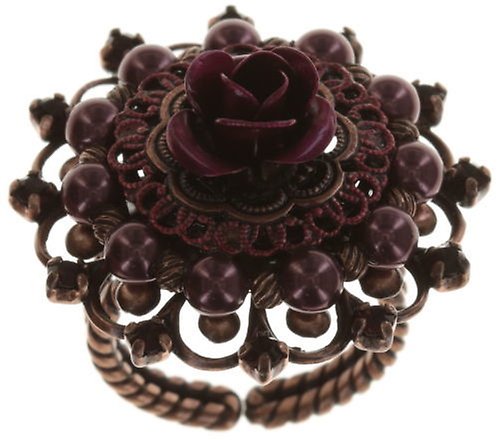 image pour Anneau Petit Four Dentelle Rose  medium