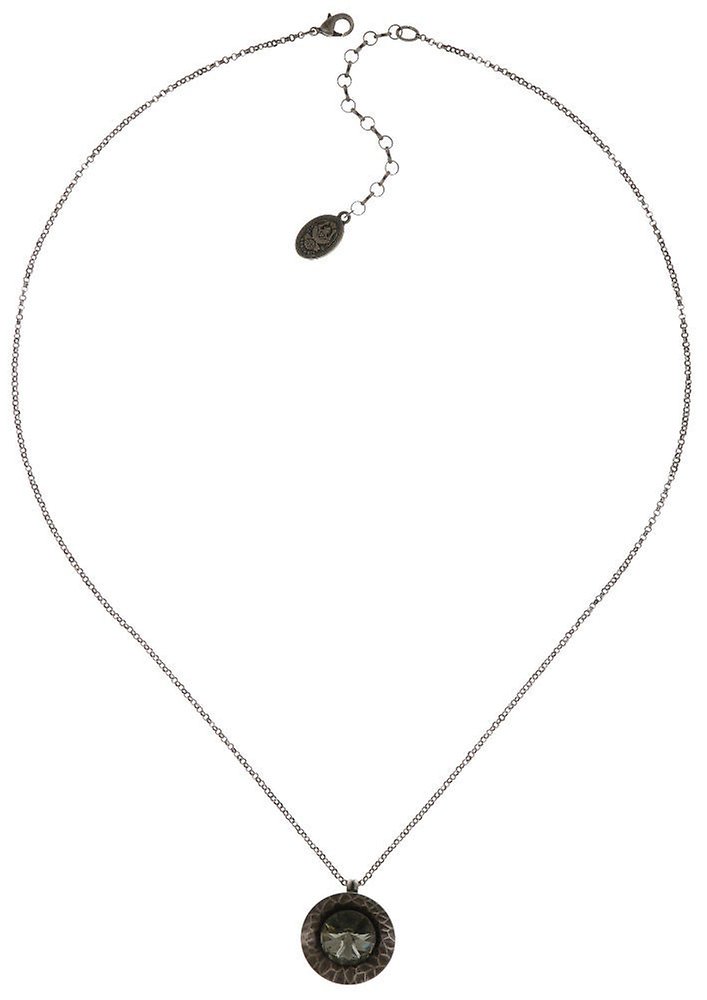 Bild für Halskette h&auml;ngend (lang) Rivoli Concave Schwarz Schwarzer Diamant Extra Large