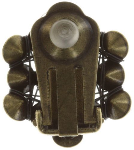 image for Earring clip Bended Lights Coralline / Red  