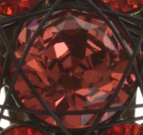 image pour Boucles d'oreilles Clip Bended Lights Coralline / Rouge  