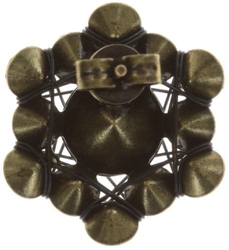 Kép Earring stud Bended Lights green  