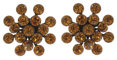 image pour Clou d'oreille Magic Fireball Jaune topaz Classic Size (21mm Ø)