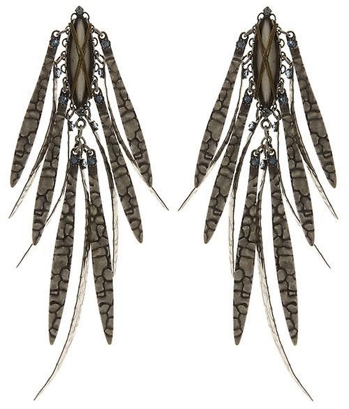 image for Earring Stud Dangling Global Glam Blue Denim Blue 