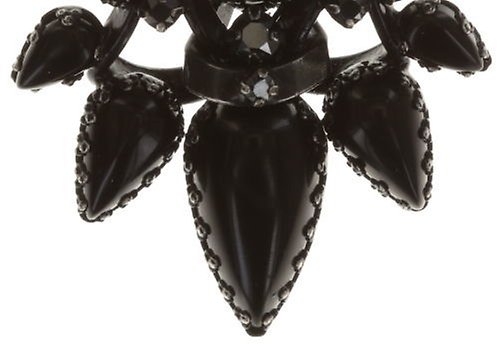 Kép Earring stud dangling Dracula Black  