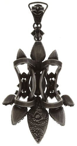 Kép Earring stud dangling Dracula Black  