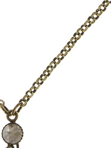 image for Necklace Pendant Global Glam White crystal silver shade 