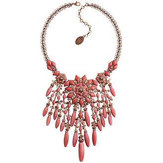KONPLOTT / necklace Arabic Nights pink/brown large, medium