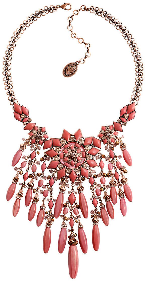 image for Necklace Arabic Nights Pink / Brown  large, medium